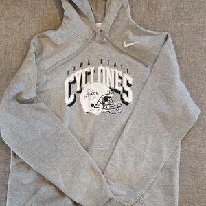 Nike Gray Iowa State Cyclones Football Pullover Hoodie